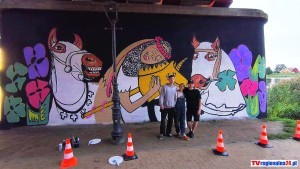 Nowy mural w Malborku ? STREET ART FEST połączył sztukę i społeczność. Zobacz wideo i zdjęcia