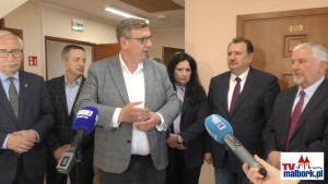 Kolej na Żuławy ? Przystanek Przyszłości. Konferencja prasowa w Elblągu