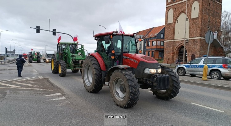 Rolnicy ponownie zablokują Malbork.