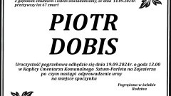 Zmarł Piotr Dobis. Miał 67 lat.