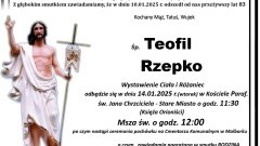Zmarł Teofil Rzepko. Miał 83 lata.