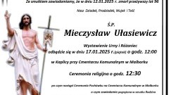 Zmarł Mieczysław Ułasiewicz. Żył 96 lat.