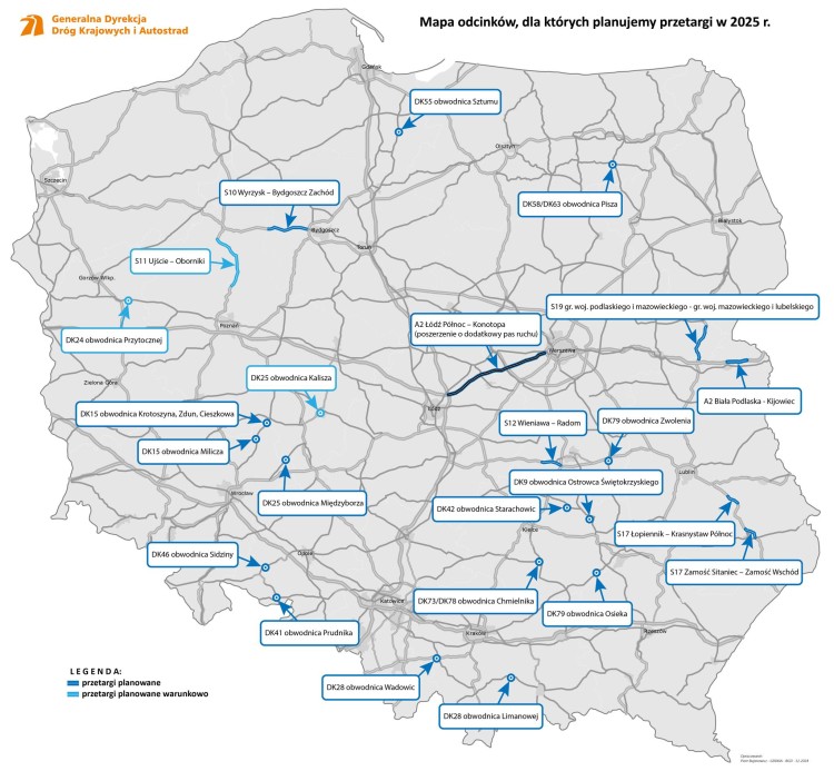 DK55 obwodnica Sztumu plus pełna lista ciągów dróg, na które jesteśmy…