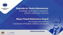 Uroczyste wręczenie Nagrody im. prezydenta Pawła Adamowicza. Oglądaj na żywo