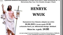 Zmarł Henryk Wnuk. Miał 72 lata.