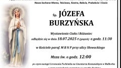 Zmarła Józefa Burzyńska. Miała 91 lat.