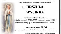 Zmarła Urszula Wycinka. Miała 85 lat.