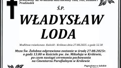 Zmarł Władysław Loda. Miał 90 lat.