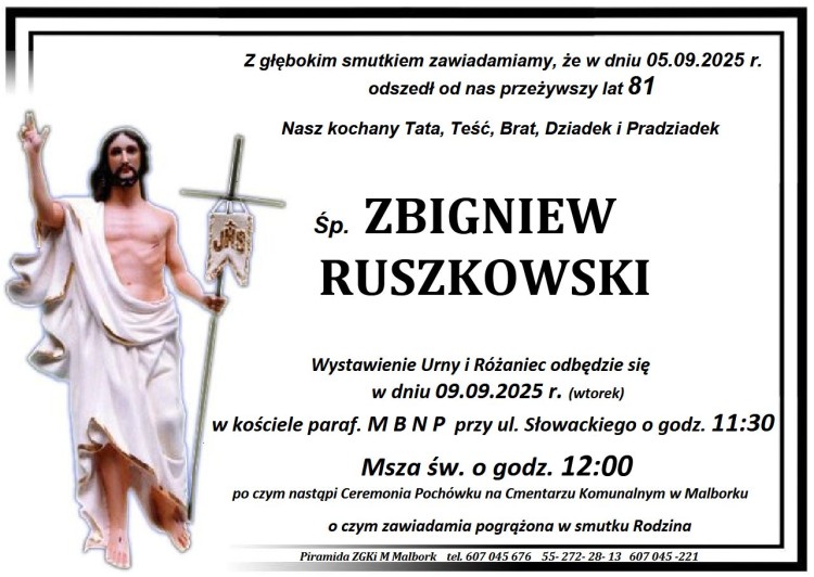 Zmarł Zbigniew Ruszkowski. Miał 81 lat.