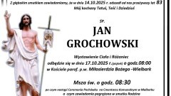 Zmarł Jan Grochowski. Miał 83 lata.