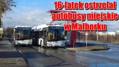 Niebezpieczne zdarzenie w Malborku – 16-latek ostrzelał miejskie autobusy.