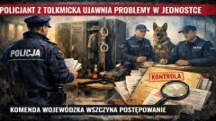 Policjant z Tolkmicka ujawnia problemy w jednostce - Komenda Wojewódzka wszczyna postępowanie.
