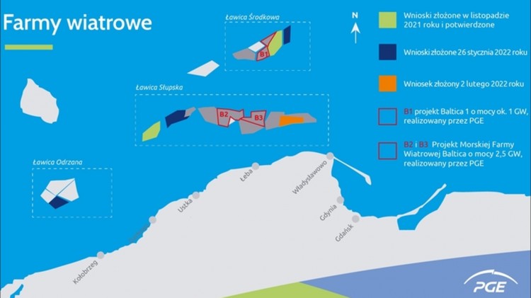 Kolejny wniosek PGE o pozwolenie lokalizacyjne dla morskiej farmy wiatrowej…