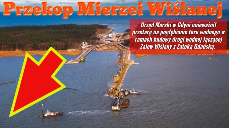 Urząd Morski w Gdyni unieważnił przetarg na pogłębianie toru wodnego…